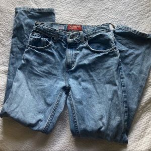 y2k low rise straight leg jeans